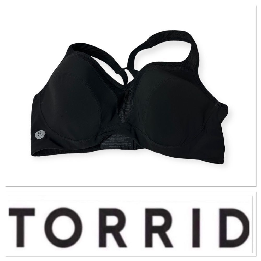 Torrid active black bra size 40D